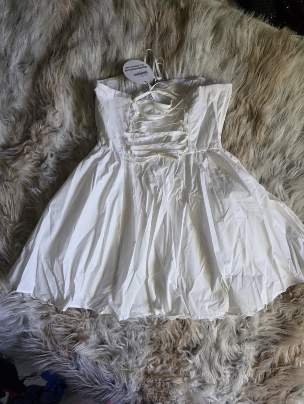 Babyboo Evie Mini Dress - Ivory - Picture 3 of 9